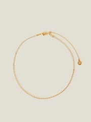 Accessorize Gold Tone 14ct Marquise Choker Necklace - Image 1 of 3