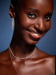 Accessorize Gold Tone 14ct Marquise Choker Necklace - Image 3 of 3
