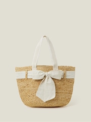 Accessorize Nakupovalna torba iz jute pentlja - Slika 2 iz 3