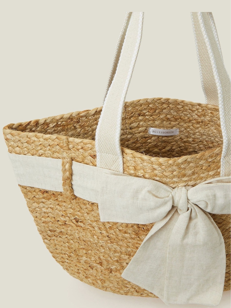 Accessorize Nakupovalna torba iz jute pentlja - Slika 3 iz 3