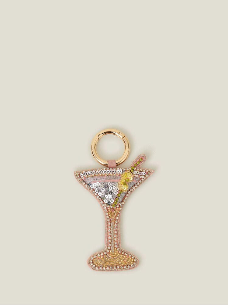Accessorize Silver Embellished Cocktail Charm Bag - Image 1 of 2