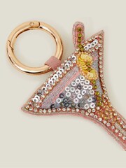 Accessorize Silver Embellished Cocktail Charm Bag - Image 2 of 2