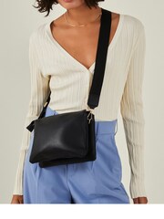 Accessorize Leather Double-Pouch Cross-Body Bag - Obraz 1 z 1