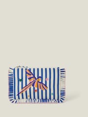 Accessorize Clutch mit gesticktem Papageienmotiv und Rüschen - Bild 1 von 2