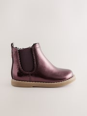 Red Standard Fit (F) Chelsea Ankle Boots - Image 2 of 5