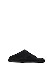 JACK & JONES Black White Black White Fleece Lined Slippers - Image 4 of 8