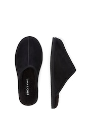 JACK & JONES Black White Black White Fleece Lined Slippers - Image 7 of 8