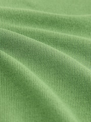 Green Bright Crew Neck Soft Knit Button Co-Ord Cardigan - Image 2 of 3