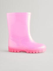 Pink Shimmer PVC Wellies - Image 2 of 6
