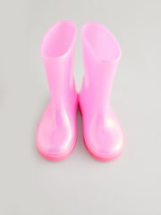 Pink Shimmer PVC Wellies - Image 3 of 6
