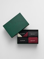 GANT Black Argyle Striped Socks 4 Pack - Image 1 of 7