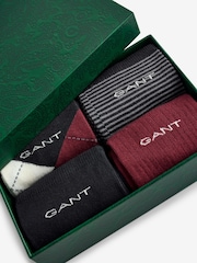 GANT Black Argyle Striped Socks 4 Pack - Image 7 of 7