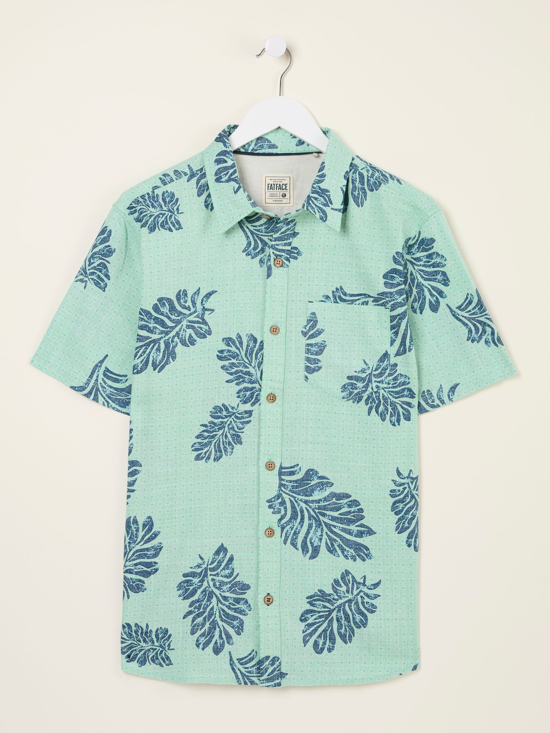 Mayoral Toddler Boy Green Leaf Short Sleeve Shirt