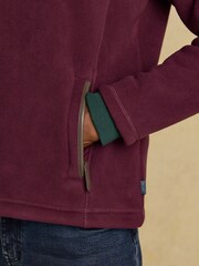 Heritage Fleece Burgundy Red Quarter Zip - Image 6 of 9