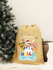 Personalised Paw Patro Christmas Hessian Sack by Character World - Image 2 of 5