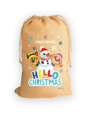 Personalised Paw Patro Christmas Hessian Sack by Character World - Image 5 of 5