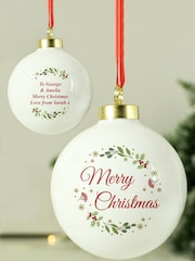 Personalised Merry Christmas Bauble by PMC - Image 3 of 3