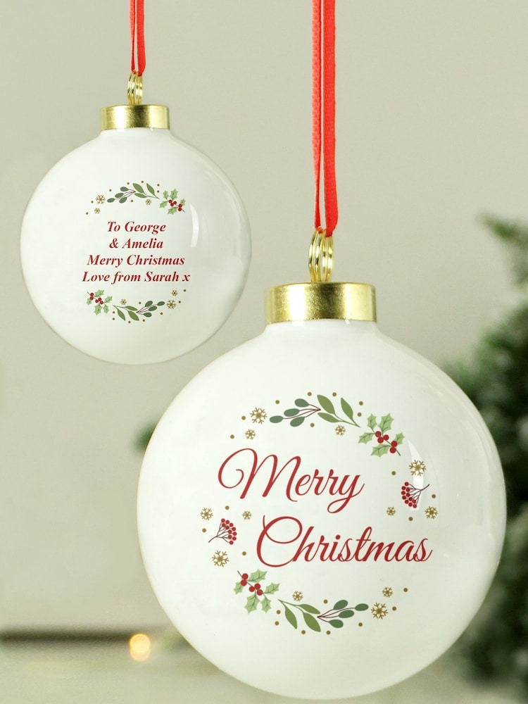 Personalised Merry Christmas Bauble by PMC - Image 3 of 3