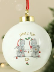 Personalised Me To You Couples Christmas Bauble by PMC by PMC - Image 2 of 3