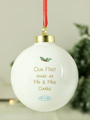 Personalised Me To You Couples Christmas Bauble by PMC by PMC - Image 3 of 3
