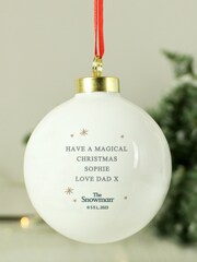 Personalised The Christmas Snowman Bauble Exclusive To Next by PMC - Image 3 of 3