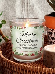 Personalised Merry Christmas Candle Jar by PMC - Image 3 of 3