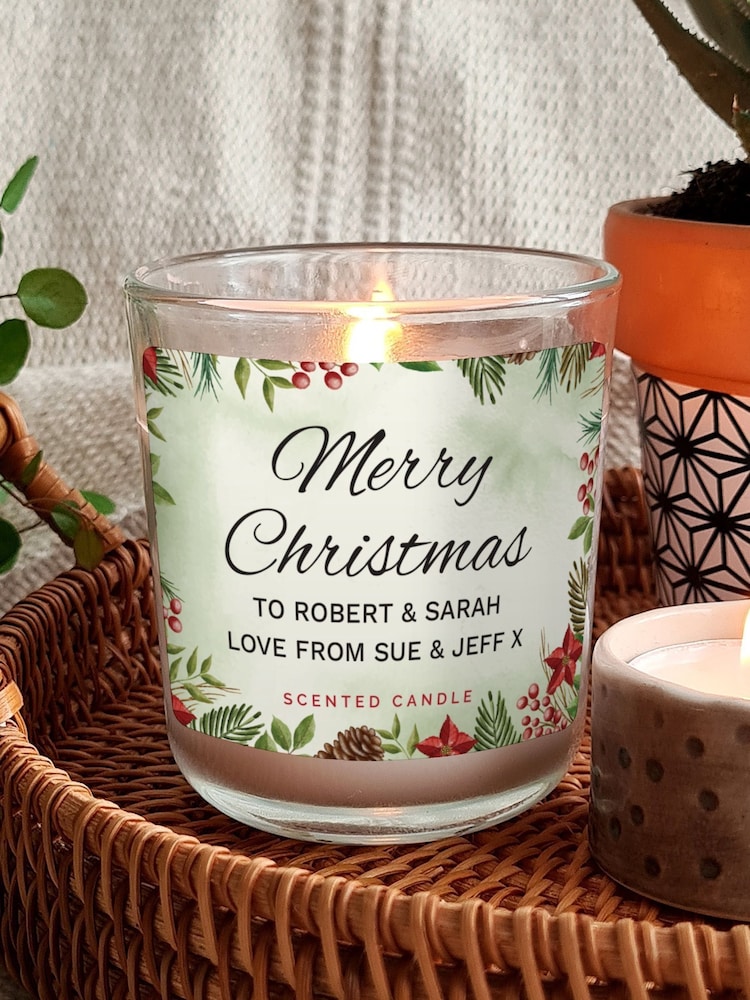 Personalised Merry Christmas Candle Jar by PMC - Image 3 of 3