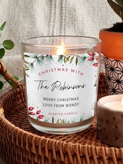 Personalised Christmas With... Scented Jar Candle by PMC - Image 1 of 3