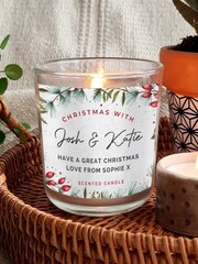 Personalised Christmas With... Scented Jar Candle by PMC - Image 2 of 3