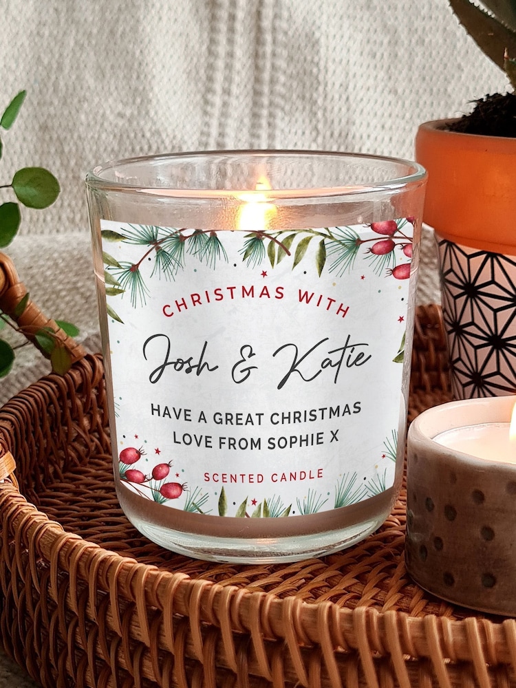 Personalised Christmas With... Scented Jar Candle by PMC - Image 2 of 3