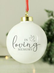 Personalised In Loving Memory Christmas Bauble by PMC - Image 2 of 3