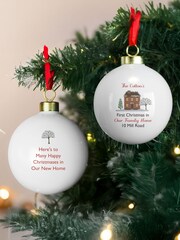 Personalised Cosy Christmas Bauble by PMC - Image 2 of 6