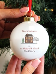 Personalised Cosy Christmas Bauble by PMC - Image 3 of 6