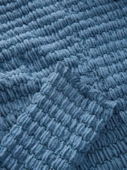 Blue Long Sleeve Textured Top - Image 8 of 8