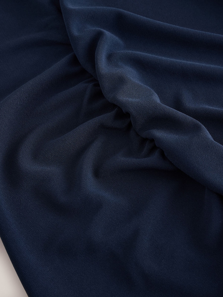 Navy Sleeveless Drape Top - Image 8 of 8