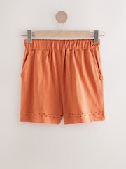Orange Jersey Summer Shorts - Image 6 of 8