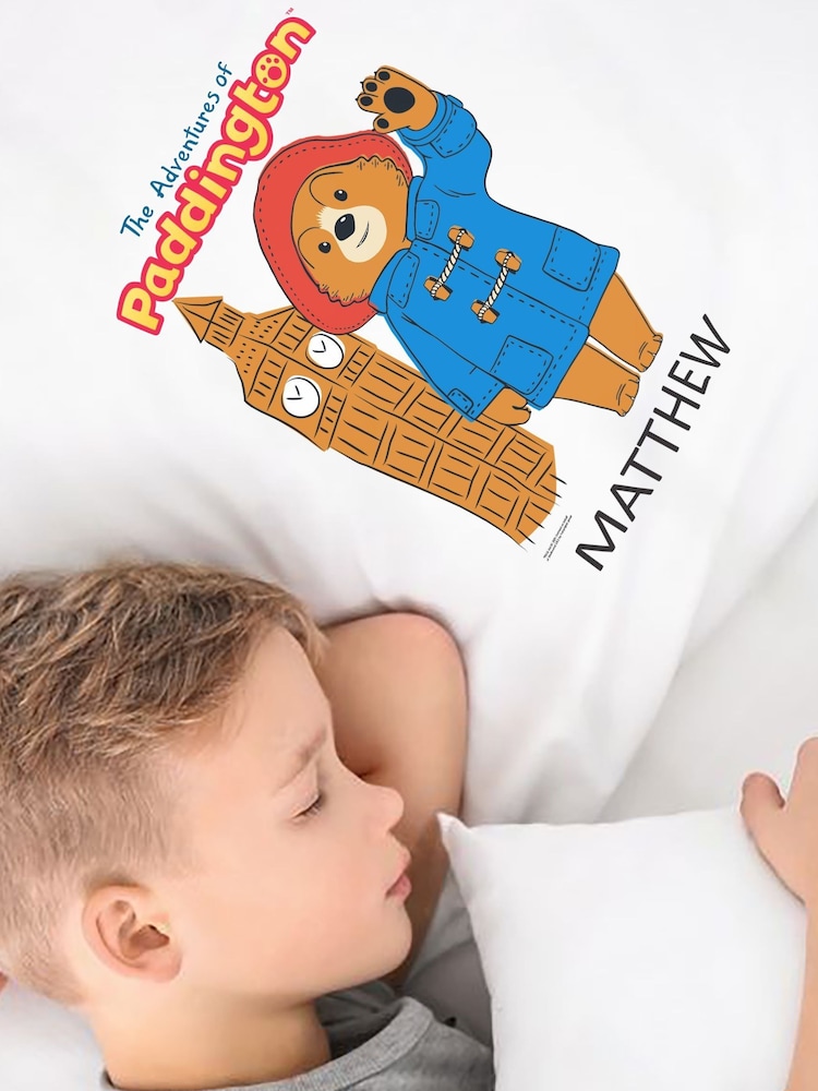 100% Cotton Personalised Paddington Pillowcase by Character World - Image 1 of 4