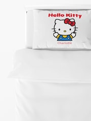 100% Egyptian Cotton Personalised Hello Kitty Pillowcase by Character World - Image 2 of 3