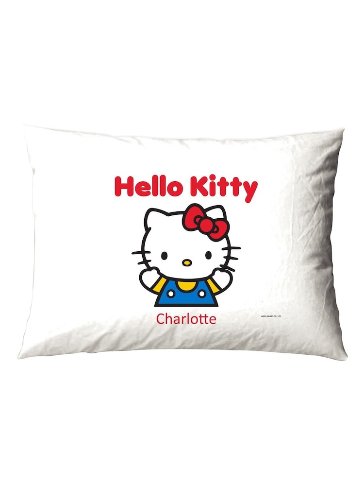 100% Egyptian Cotton Personalised Hello Kitty Pillowcase by Character World - Image 3 of 3