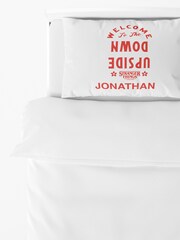 100% Egyptian Cotton Personalised Stranger Things Pillowcase by Character World - Image 4 of 4