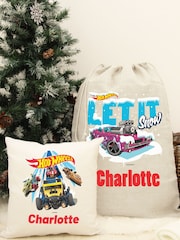 Personalised Hot Wheels hessian Christmas Sack by Character World - Image 3 of 4