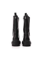 Moda In Pelle Giala Mid Calf Chunky Chelsea Black Ankle Boots - Image 4 of 4