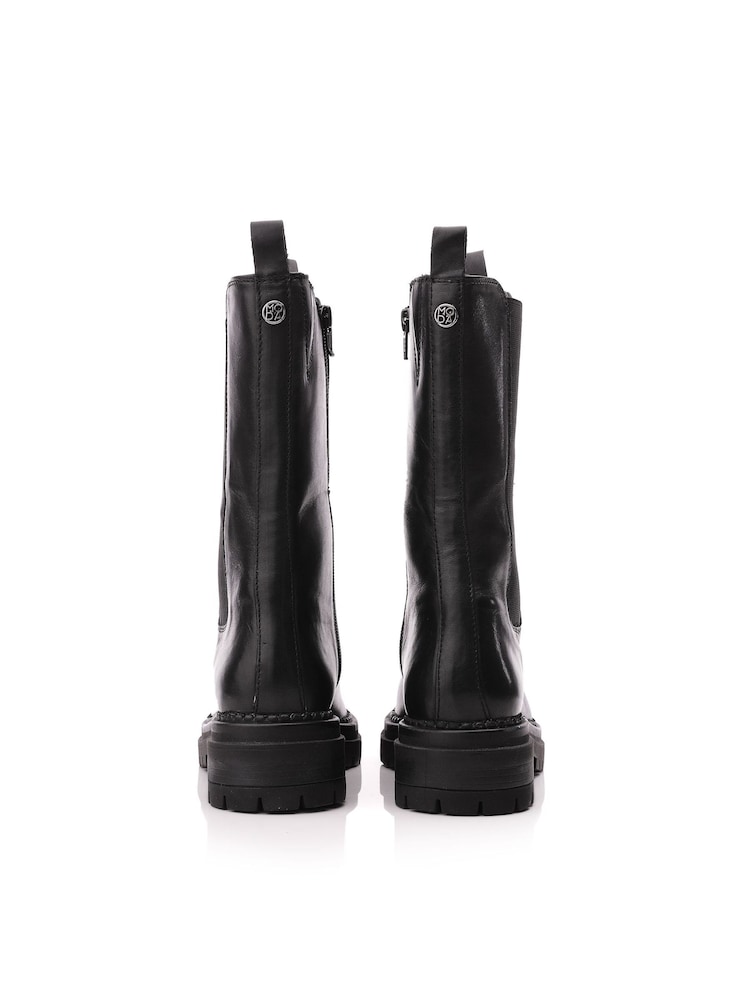 Moda in Pelle Giala Mid Calf Chunky Chelsea črna gležnjarji - Slika 4 iz 4 Moda in Pelle Giala Mid Calf Chunky Chelsea črna gležnjarji - Slika 4 iz 4