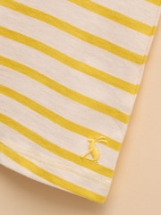 Yellow & White - Joules Butterfly Frill Sleeve Vest - Imagen 4 de 4