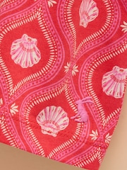 Pink - Joules Gracie Shirred Short Sleeve Top - Image 3 of 4