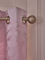 Lipsy Pink Eyelet Paige Floral Print Jacquard Curtains - Image 3 of 4