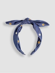 JoJo Maman Bébé Denim Aliceband - Image 1 of 3
