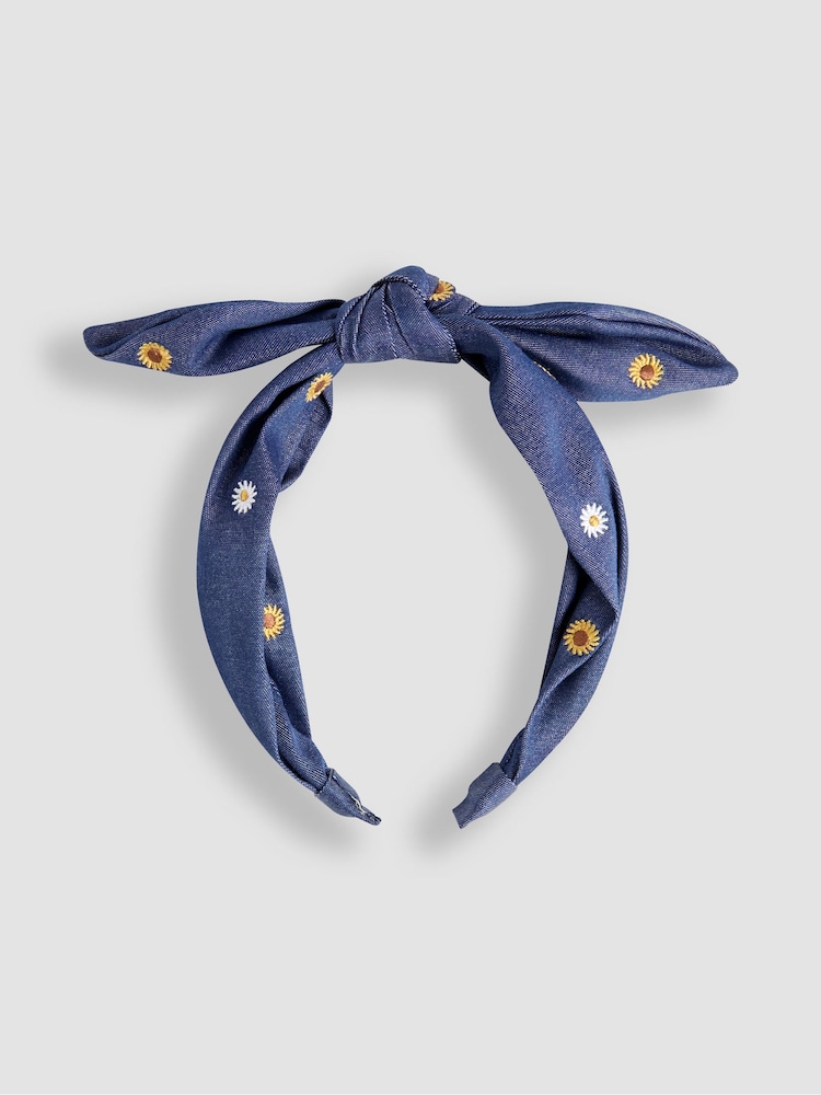 JoJo Maman Bébé Denim Aliceband - Image 1 of 3