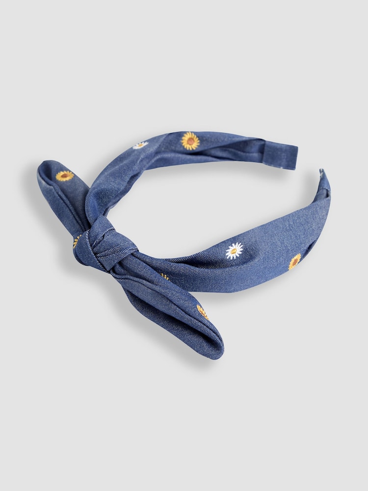 JoJo Maman Bébé Denim Aliceband - Image 3 of 3