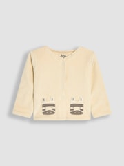 JoJo Maman Bébé Stripe Footed Sleepsuit and Velour Jackets Set 2 Piece - Image 5 of 7